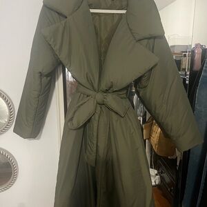 JLUXLABEL MOSS LONG WRAP PUFFER COAT